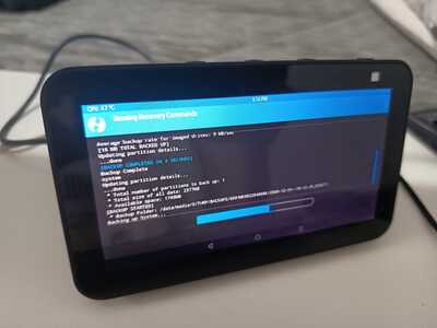 TWRP fazendo backup